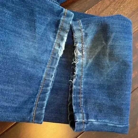 Tommy Hilfiger Jeans Slim Straight  Leg Dark Blue Denim Boys Size 18 - Picture 11 of 16